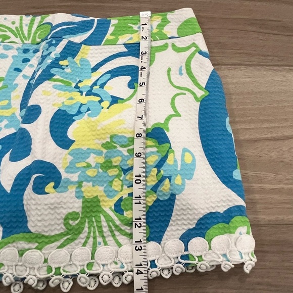 Lilly Pulitzer Blue and Green Skort - Picture 3 of 6